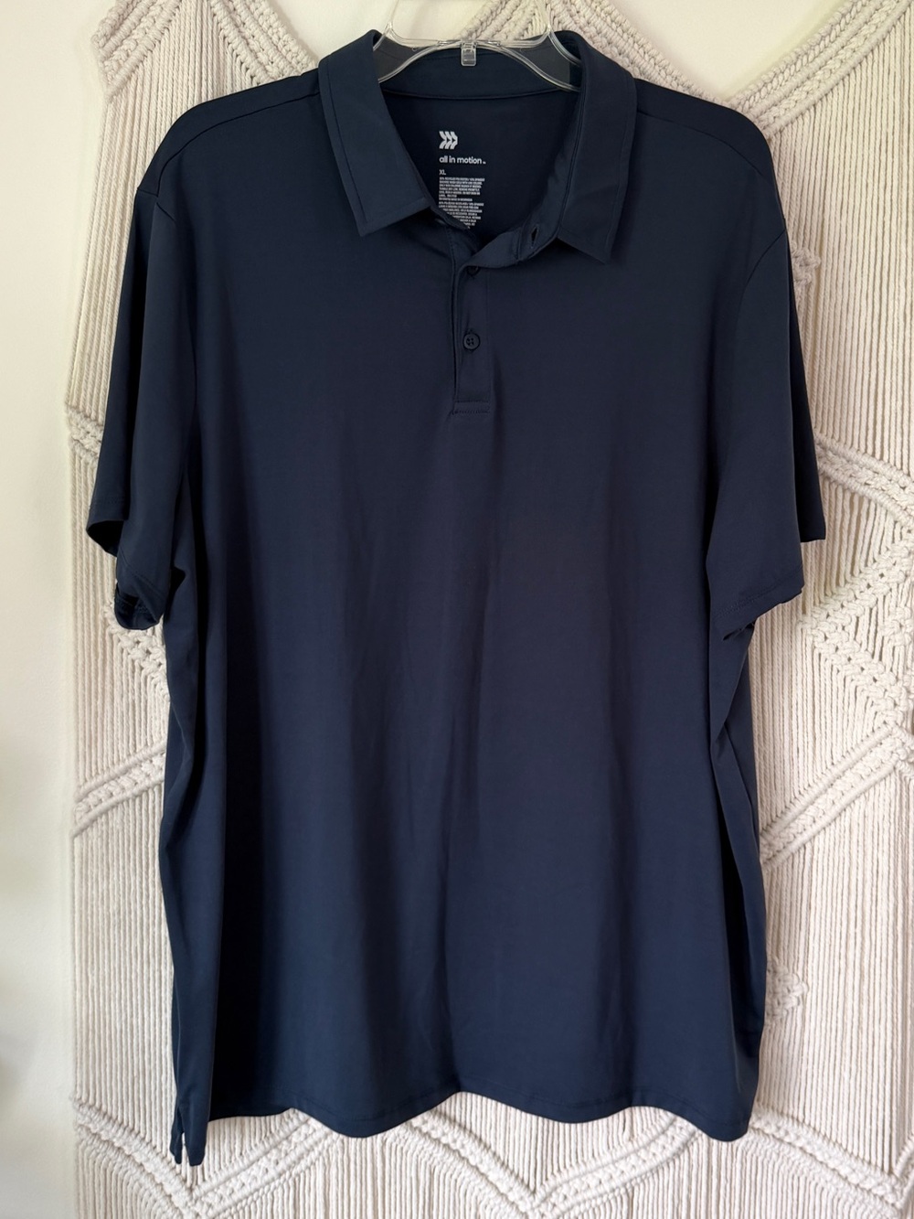 All in Motion Navy Dry Fit Polo Shirt XL